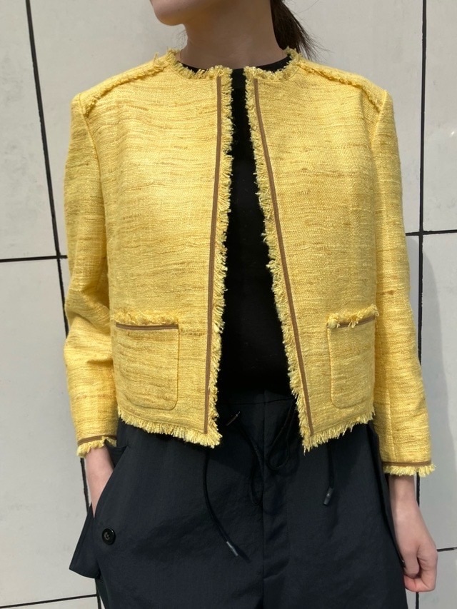 BEATING　HEART　インドシルクショート丈ジャケット　BJ201L1　 ビーティングハート BROWN　YELLOW