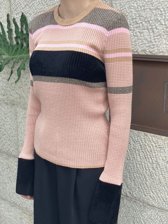 AKANE UTSUNOMIYA アカネ ウツノミヤ  ランダムボーダトップス  AKES-002 PINK/NAVY 