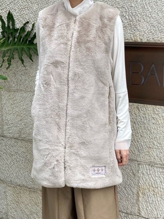 TATRAS　タトラス　ノーカラー ロングベスト  POLLINA　LIGHT GRAY (08) 　LJXA0362033588