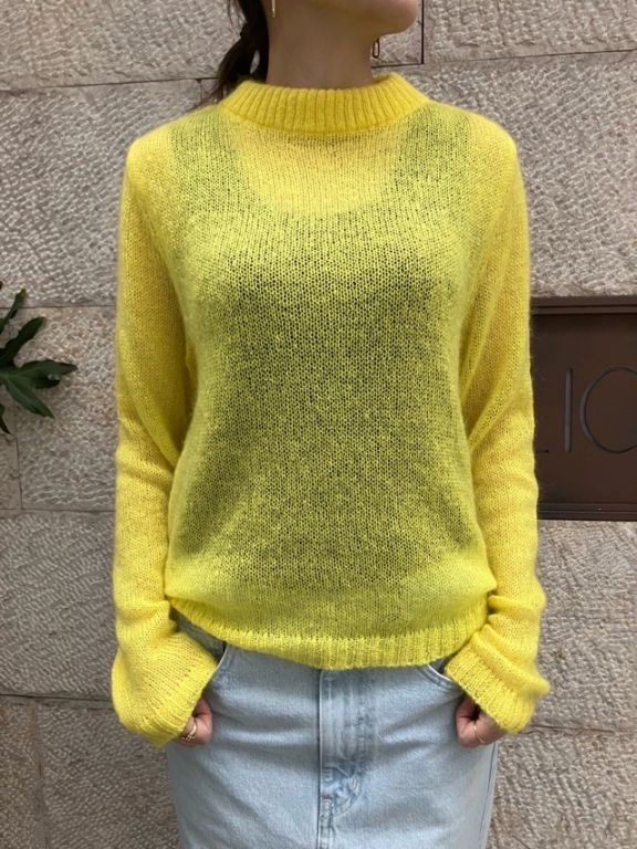 MSGM  ガーゼ ニット モヘア プルオーバー セーター 3942MDM197  LAVENDER (70) / YELLOW (06) /RED (18) エムエスジーエム