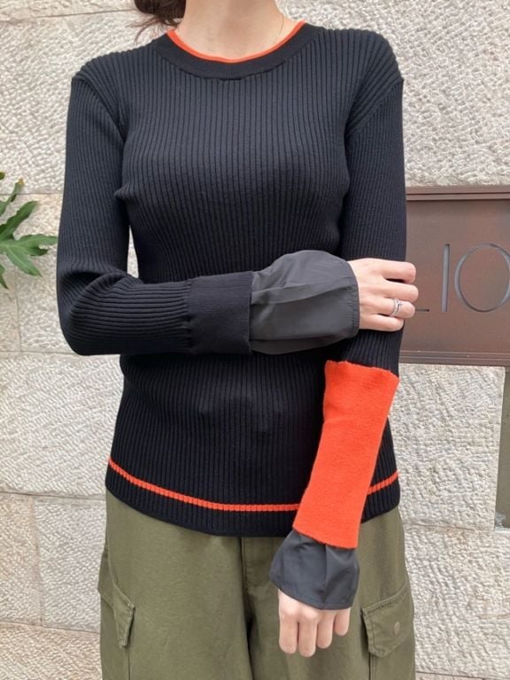 MARECHAL TERRE 　カラー ニット プルオーバー　 ZMT254KN316　IVORY (003) / GRAY(015) /BLACK (009) / RED(065)　マルシャルテル