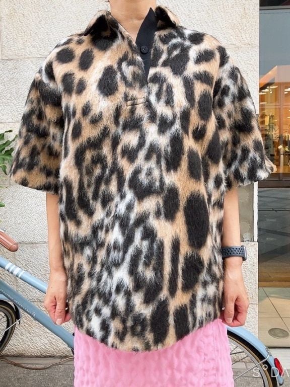 N°21　ヌメロヴェントゥーノ  25I-E071-4824  アニマル柄半袖プルオ―バ－　ヒョウ柄（F981）　  