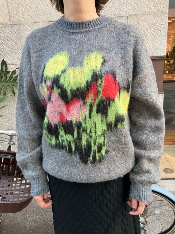MSGM   フローラルセーター   3942MDM196   GRAY (98)  エムエスジーエム