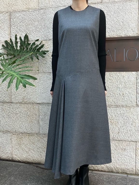 BEATINGHEART　ウ－ルサキソニーワンピース  BO205L2   NAVY(Ｂ9)GRAY（N3）    ビーティングハート