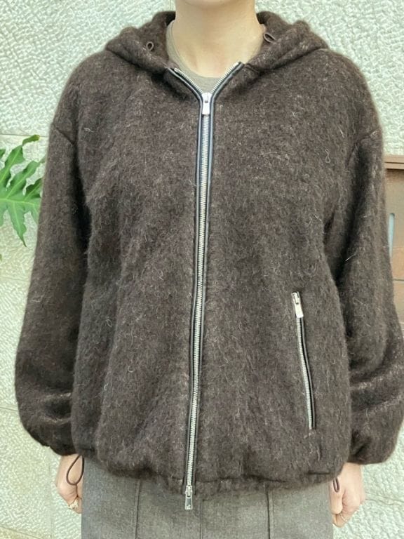 BEATINGHEART　 BJ635L2  中綿入り入りフード付きパーカー　 BROWN (M8)    ビーティングハート