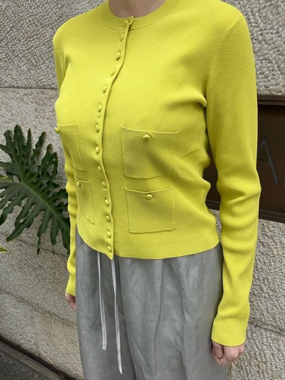 BEATINGHEART　くるみボタン カーディガン  BK004M1 WHITE（N0）BLACK（N6）PINK（R3）YELLOW（Y4）    ビーティングハート