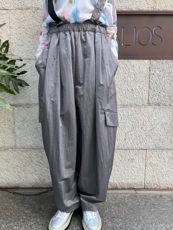 MARECHAL TERRE タフタ素材サロペット  　ZMT261PT756  C/GRAY(017) /KHAKI(047)　マルシャルテル