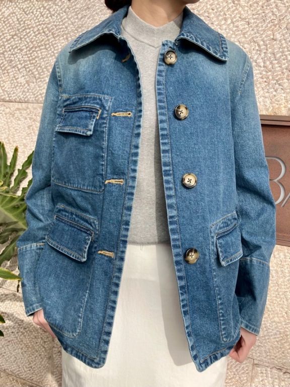 BEATING HEART　ストレッチ デニムジャケット   BJ008M1  BLUE (B4) / NAVY (B7)     ビーティングハート