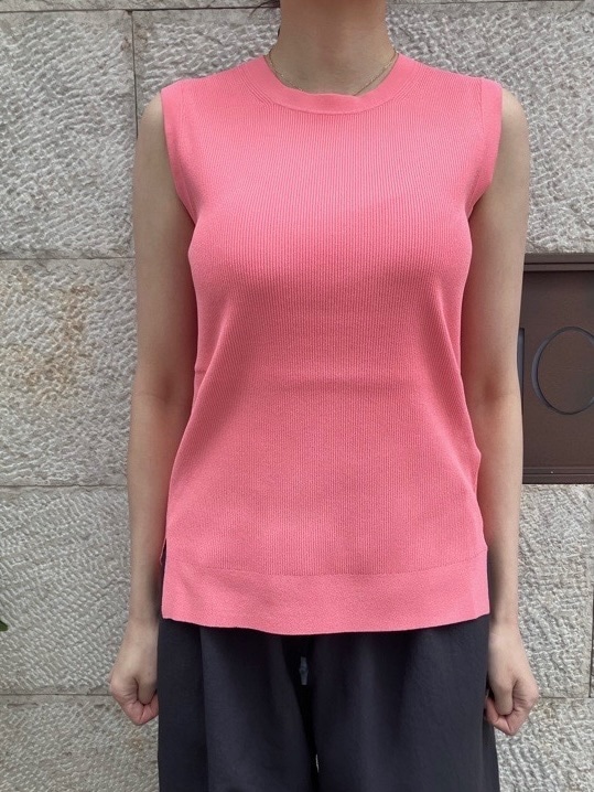 BEATINGHEART　BK005M1   ヴィスコース ストレッチ ヤーン ノースリーブ  WHITE (N0) / BLACK (N6) / PINK (R3) / YELLOW (Y4)    ビーティングハート