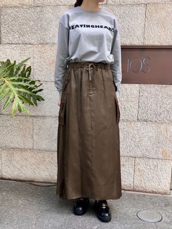 WYTE　ミリタリースカ－ト 11-111750   KHAKI　BLACK 　ワイト    