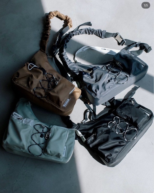 MARECHAL TERRE 　ナイロンタフタバッグ　ZMT261BG763   BLACK (009)  C/GRAY（017）I/GM（041）　マルシャルテル