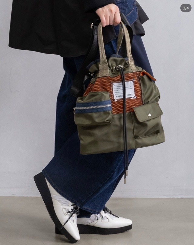 MARECHAL TERRE 　MA-1バッグ　ZMT261BG038   BLACK (009) / GRAY（015) / KHAKI（047）　マルシャルテル