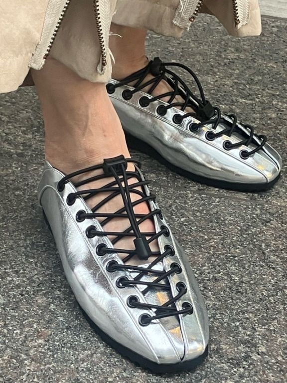 MARECHAL　TERRE　ZMT261SH764　マルシャルテル　バレエシューズ×スニーカーBLACK/SILVER