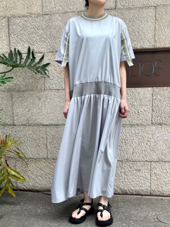 MARECHALTERRE　リブ ドレス ワンピース      GRAY (015)   ZMT263OP201　マルシャルテル