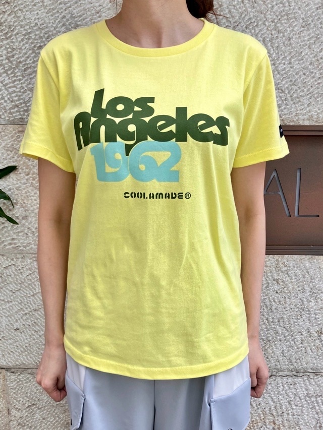 COOLA　ヴィンテージライク Tシャツ   CQ48097   YELLOW / PINK   