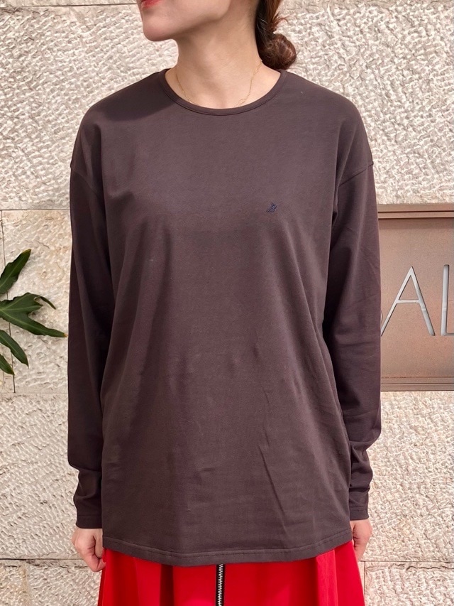 sad ロンt xs 短丈　ペイントレアです。 BEATING HEART ワンポイント 刺繍入り ロングスリーブ Tシャツ BT004M2