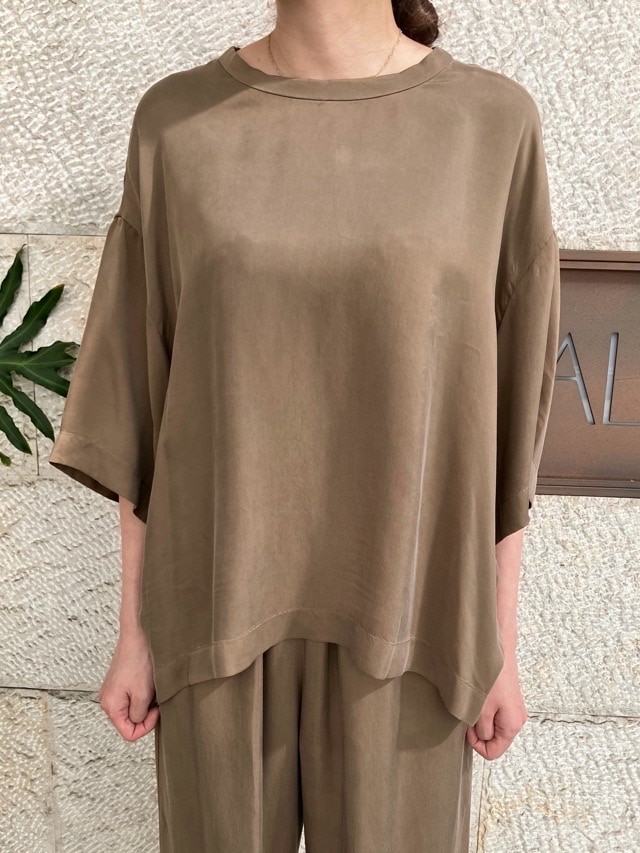 near.nippn  ニア―ニッポン   T ブラウス　Nue_05   BROWN / BLACK