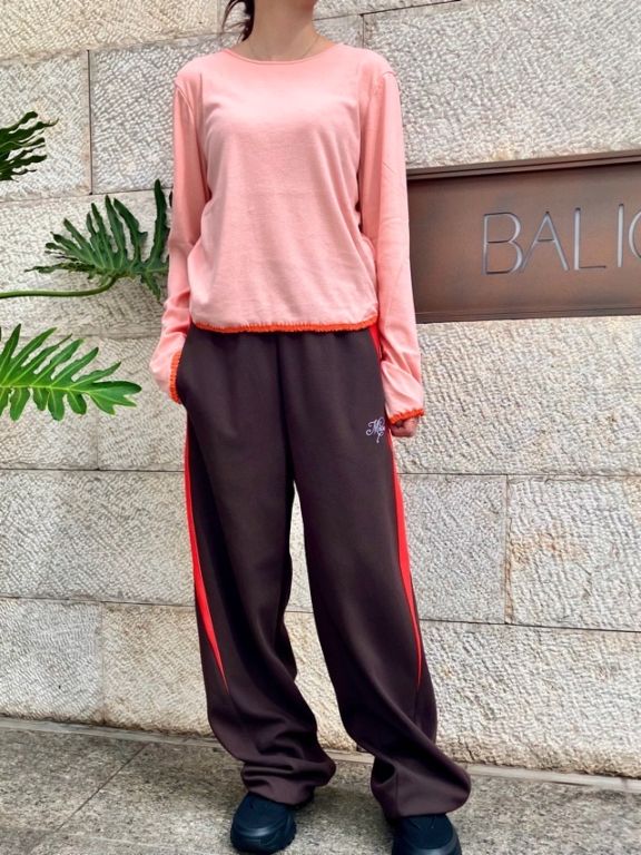MSGM   トラック ワイドパンツ    4141MDP73   BROWN (30)   エムエスジーエム