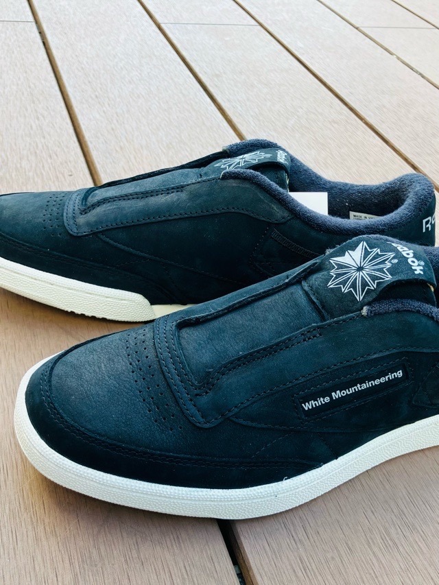 White Mountaineering ホワイトマウンテニアリング WM×REEBOK CLUB C 85 VINTAGE SLIP-ON WHITE / BLACK WM2473816