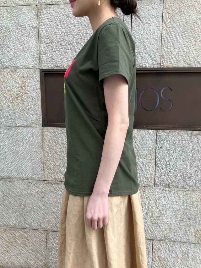 BEATINGHEART　BT204L1 ニコちゃん ロゴ Ｔシャツ  WHITE / BLACK / KHAKI    ビーティングハート