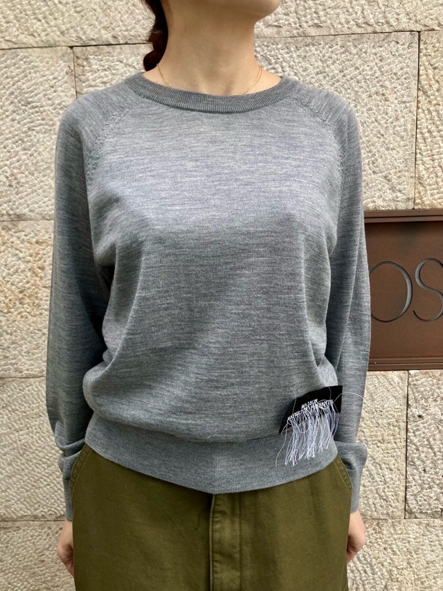 MAISON MAVERICK PRESENTS　クルーネック ウール セーター　RED / GRAY　MM5142   メゾンマヴェリック プレゼンツ