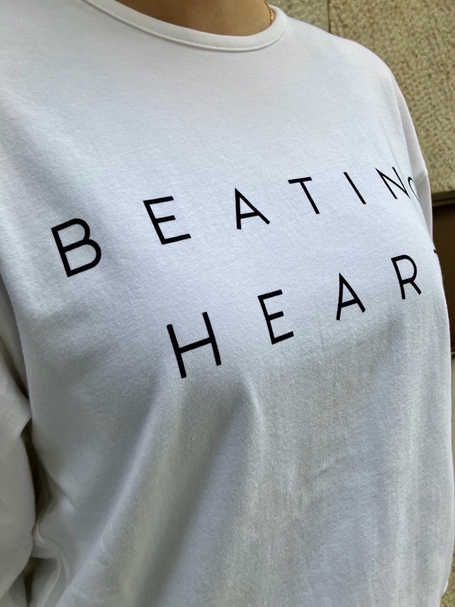 BEATINGHEART ロゴ入り長袖Tシャツ BT005L2 WHITE(N0)/NAVY(B9)/BLACK(N6)/BROWN(P8) ビーティングハート