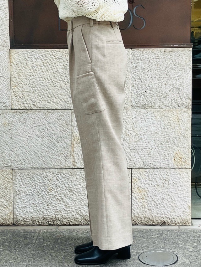 EZUMi  エズミ  フレアーパンツ YESS25PA01 ベージュ