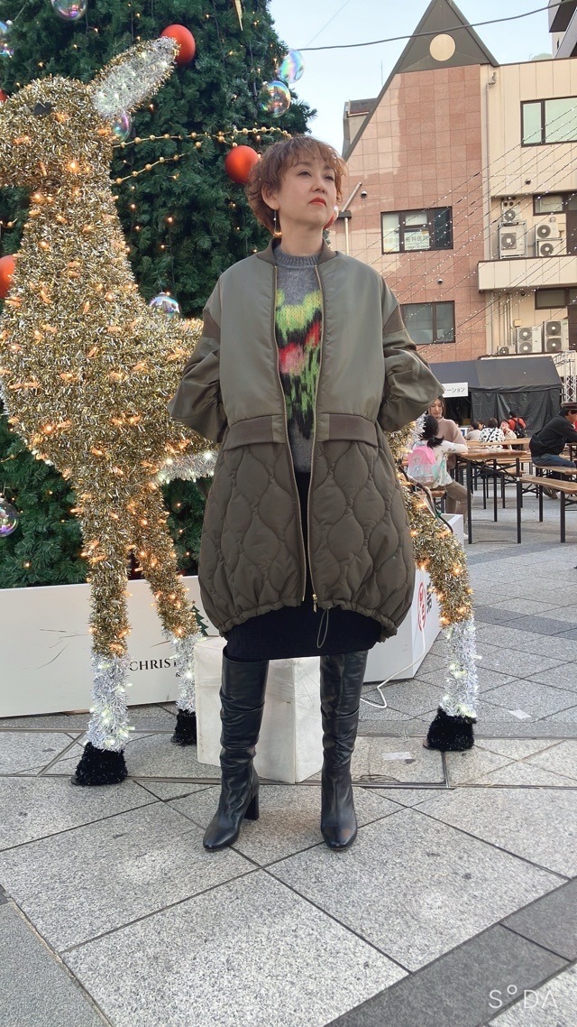 MARECHALTERRE ZMT254CO331 MA-1キルティングドッキングコート NAVY(028)OLIVE(048) マルシャルテル