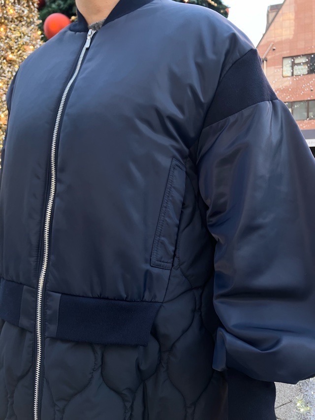 MARECHALTERRE ZMT254CO331 MA-1キルティングドッキングコート NAVY(028)OLIVE(048) マルシャルテル