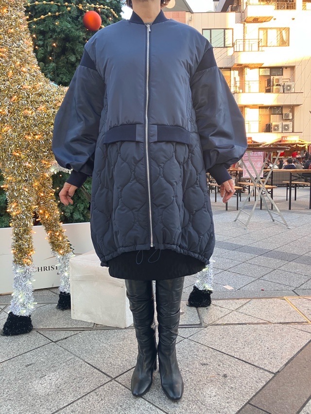 MARECHALTERRE ZMT254CO331 MA-1キルティングドッキングコート NAVY(028)OLIVE(048) マルシャルテル