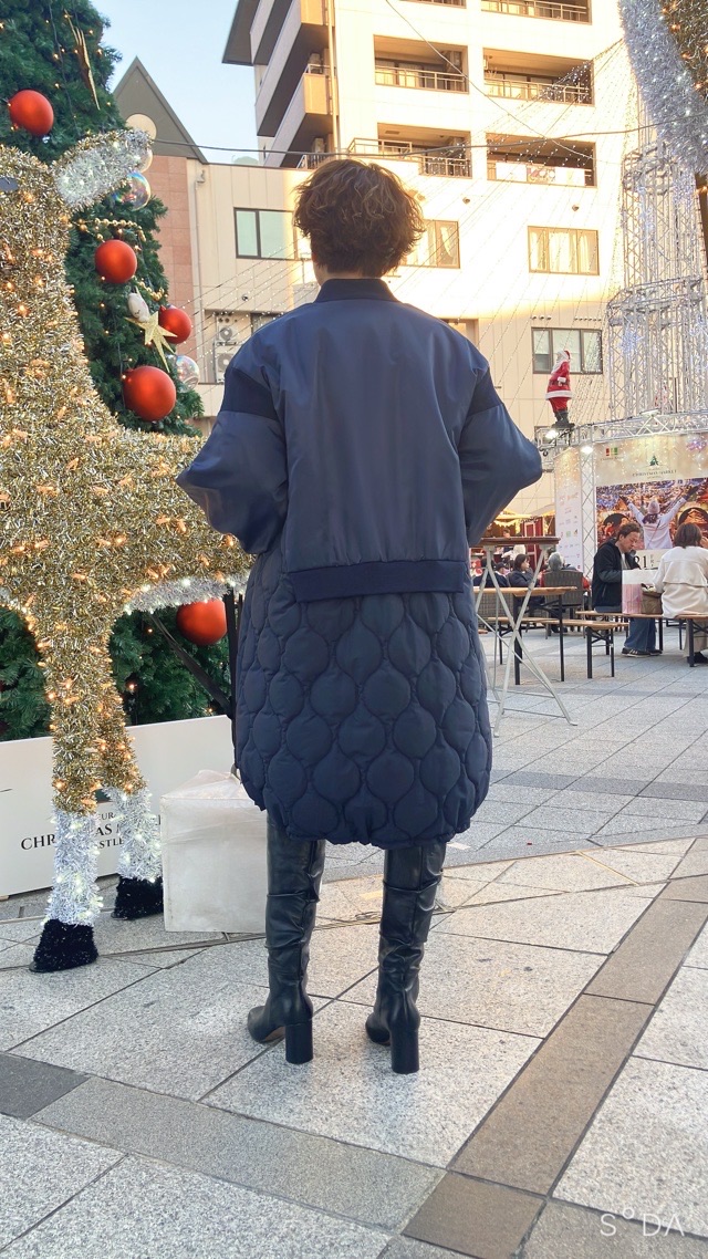 MARECHALTERRE ZMT254CO331 MA-1キルティングドッキングコート NAVY(028)OLIVE(048) マルシャルテル