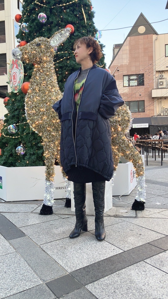 MARECHALTERRE ZMT254CO331 MA-1キルティングドッキングコート NAVY(028)OLIVE(048) マルシャルテル