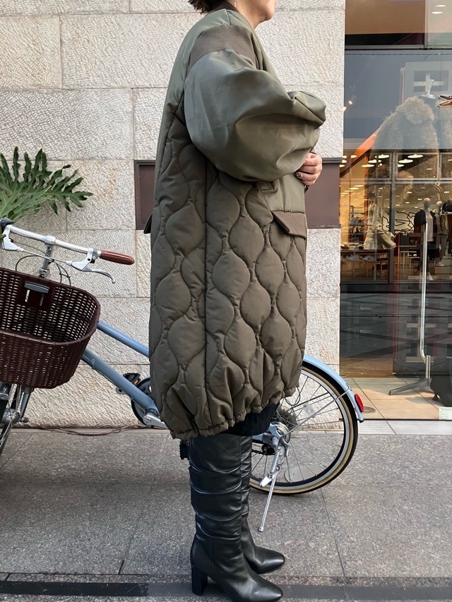 MARECHALTERRE ZMT254CO331 MA-1キルティングドッキングコート NAVY(028)OLIVE(048) マルシャルテル