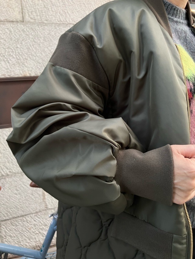 MARECHALTERRE ZMT254CO331 MA-1キルティングドッキングコート NAVY(028)OLIVE(048) マルシャルテル