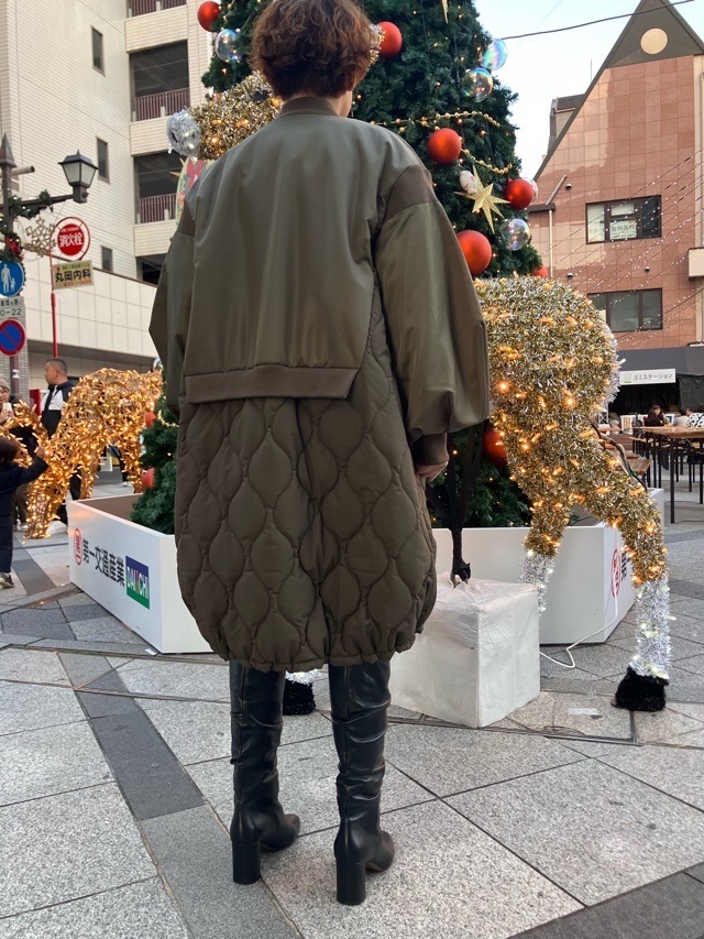 MARECHALTERRE ZMT254CO331 MA-1キルティングドッキングコート NAVY(028)OLIVE(048) マルシャルテル