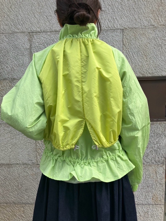 MARECHAL TELLE　背２重 タフタ ブルゾン　ZMT251BZ005　BLACK（009） /LIGHT BEIGE（031）/IVORY（003）/MUSCAT（324）　マルシャルテル