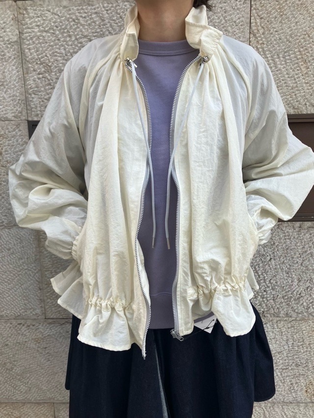 MARECHAL TELLE　背２重 タフタ ブルゾン　ZMT251BZ005　BLACK（009） /LIGHT BEIGE（031）/IVORY（003）/MUSCAT（324）　マルシャルテル