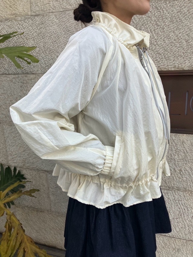 MARECHAL TELLE　背２重 タフタ ブルゾン　ZMT251BZ005　BLACK（009） /LIGHT BEIGE（031）/IVORY（003）/MUSCAT（324）　マルシャルテル