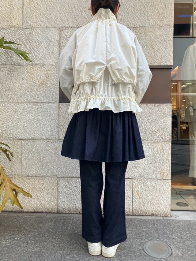 MARECHAL TELLE　背２重 タフタ ブルゾン　ZMT251BZ005　BLACK（009） /LIGHT BEIGE（031）/IVORY（003）/MUSCAT（324）　マルシャルテル