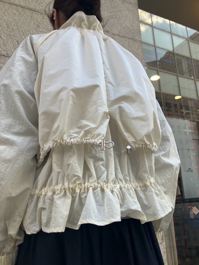 MARECHAL TELLE　背２重 タフタ ブルゾン　ZMT251BZ005　BLACK（009） /LIGHT BEIGE（031）/IVORY（003）/MUSCAT（324）　マルシャルテル