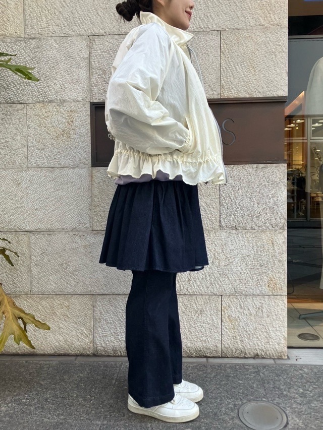 MARECHAL TELLE　背２重 タフタ ブルゾン　ZMT251BZ005　BLACK（009） /LIGHT BEIGE（031）/IVORY（003）/MUSCAT（324）　マルシャルテル