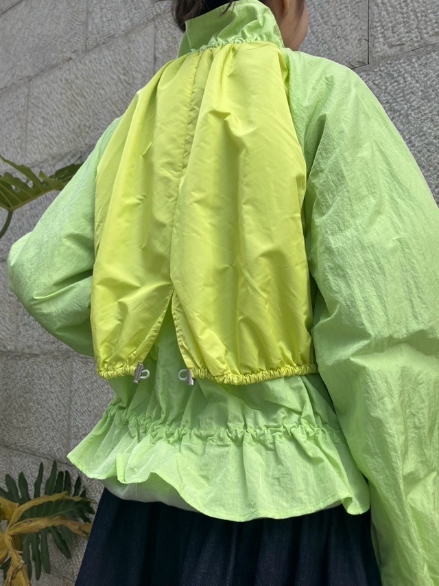 MARECHAL TELLE　背２重 タフタ ブルゾン　ZMT251BZ005　BLACK（009） /LIGHT BEIGE（031）/IVORY（003）/MUSCAT（324）　マルシャルテル