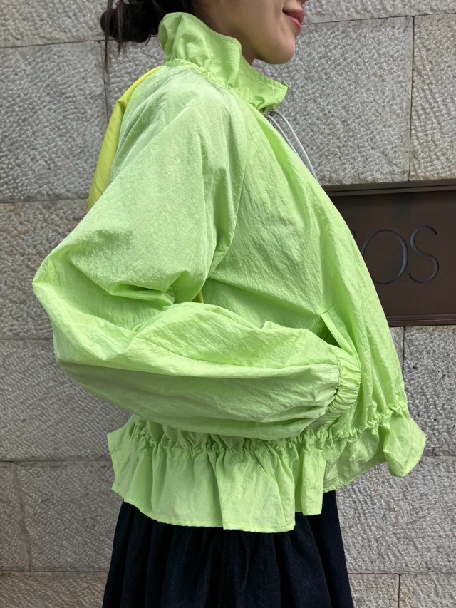 MARECHAL TELLE　背２重 タフタ ブルゾン　ZMT251BZ005　BLACK（009） /LIGHT BEIGE（031）/IVORY（003）/MUSCAT（324）　マルシャルテル