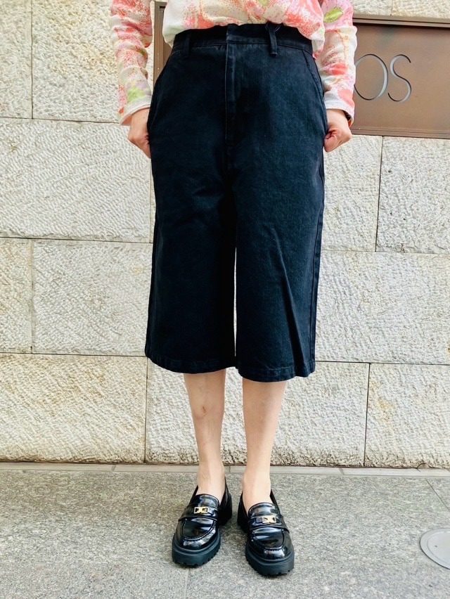 woadblue ウォ-ドブルー WB25111 マリナショ-トパンツ ブラック