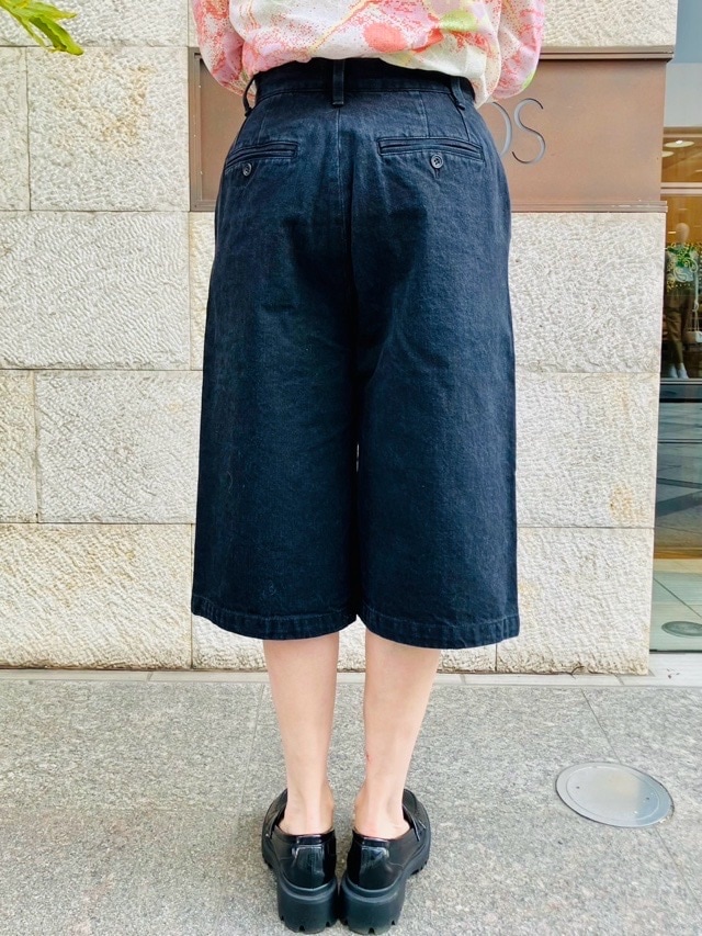 woadblue ウォ-ドブルー WB25111 マリナショ-トパンツ ブラック