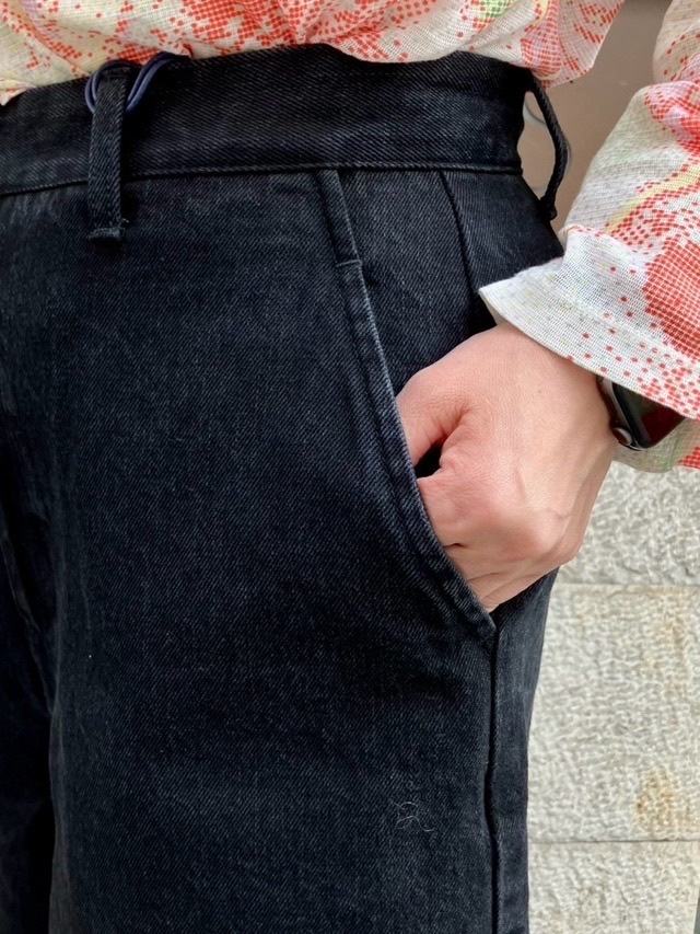 woadblue ウォ-ドブルー WB25111 マリナショ-トパンツ ブラック