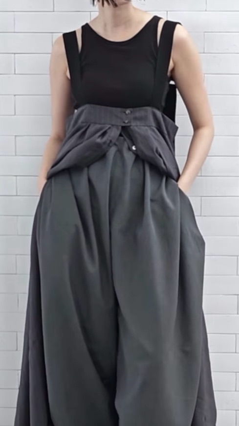 MARECHALTERRE　ギャザータック デザイン ワンピース　IVORY（003）/GREY（015）/CHARCOAL GRAY（017）ZMT262OP125　マルシャルテル