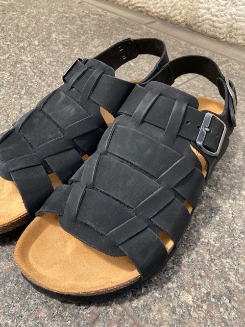 WhiteMountaineering　GURKHA SANDAL　グルカサンダル　レザー　コルク　サンダル　BLACK　WM2371806　ホワイトマウンテニアリング