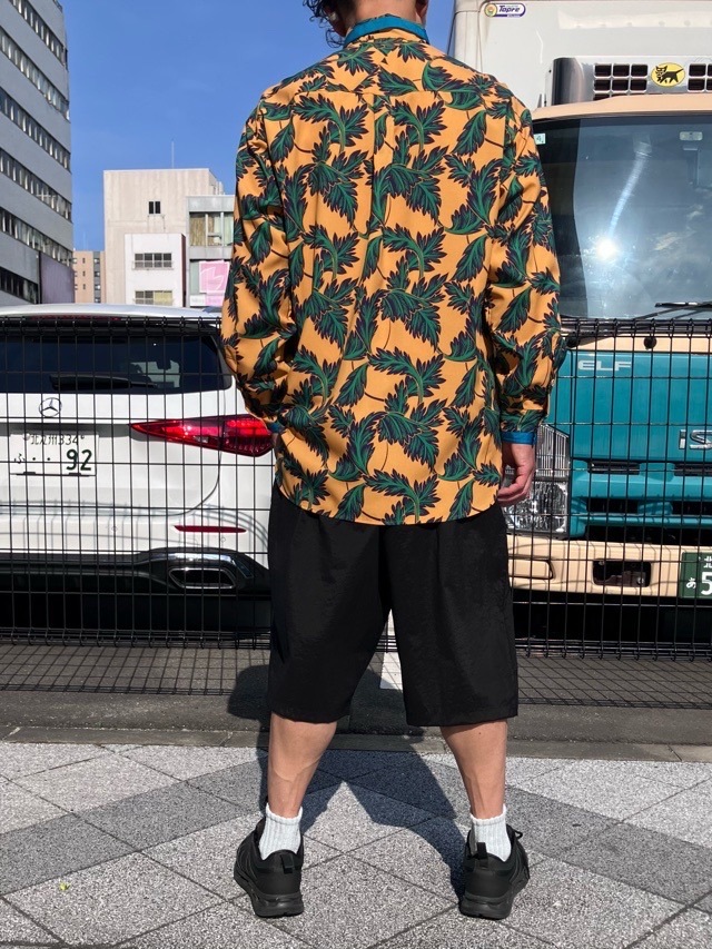 White Mountaineering ボタニカル柄オープンカラーシャツＷＭ2671111　ホワイトマウンテニアリング　MUSTARD 