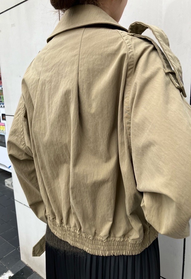 M53 エムゴーサン　　ミリタリーショート トレンチ　CAMEL　UNISEX　MJ-048